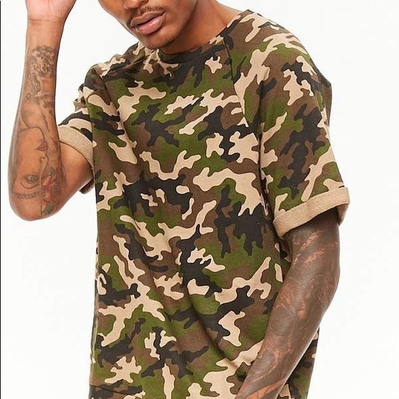 Forever 21 Other - Knit Terry Camo Tee